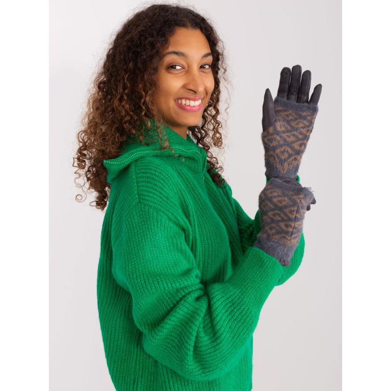 Dámské rukavice s dotykovou funkcí LID tmavě šedé 