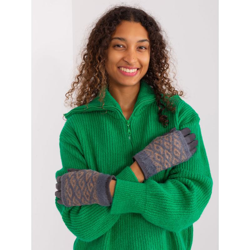 Dámské rukavice s dotykovou funkcí LID tmavě šedé 