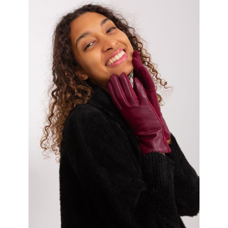 Dámské rukavice dotykové DIP bordó