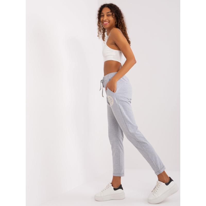 Dámské tepláky se zavazováním DIB šedé 