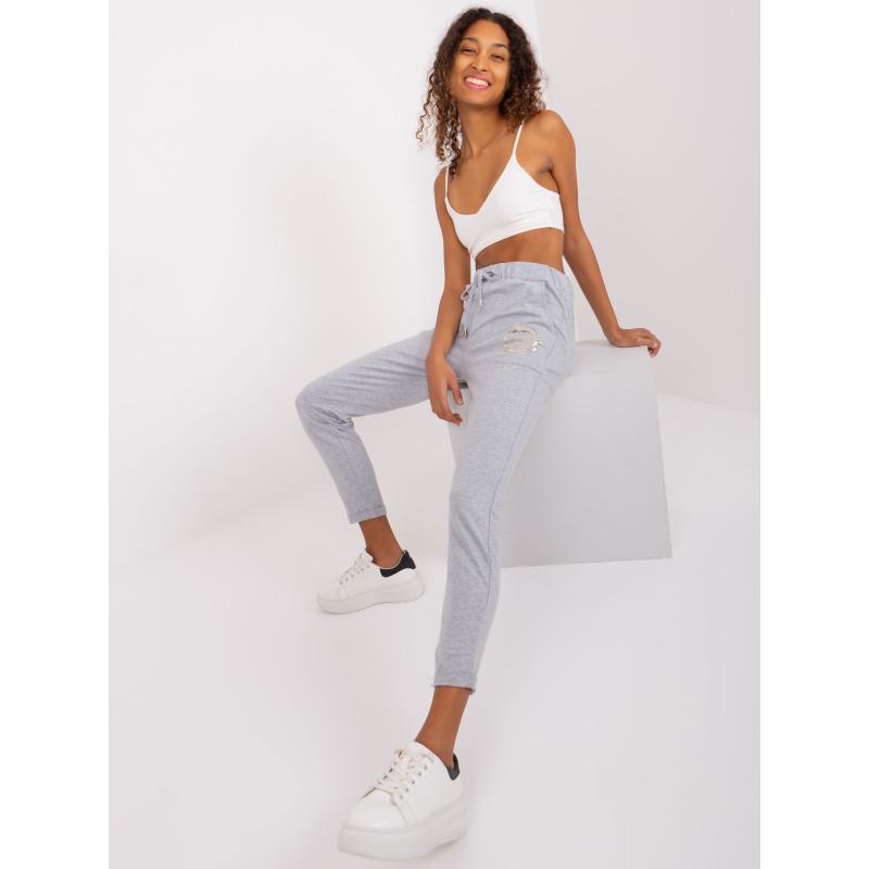 Dámské tepláky se zavazováním DIB šedé 