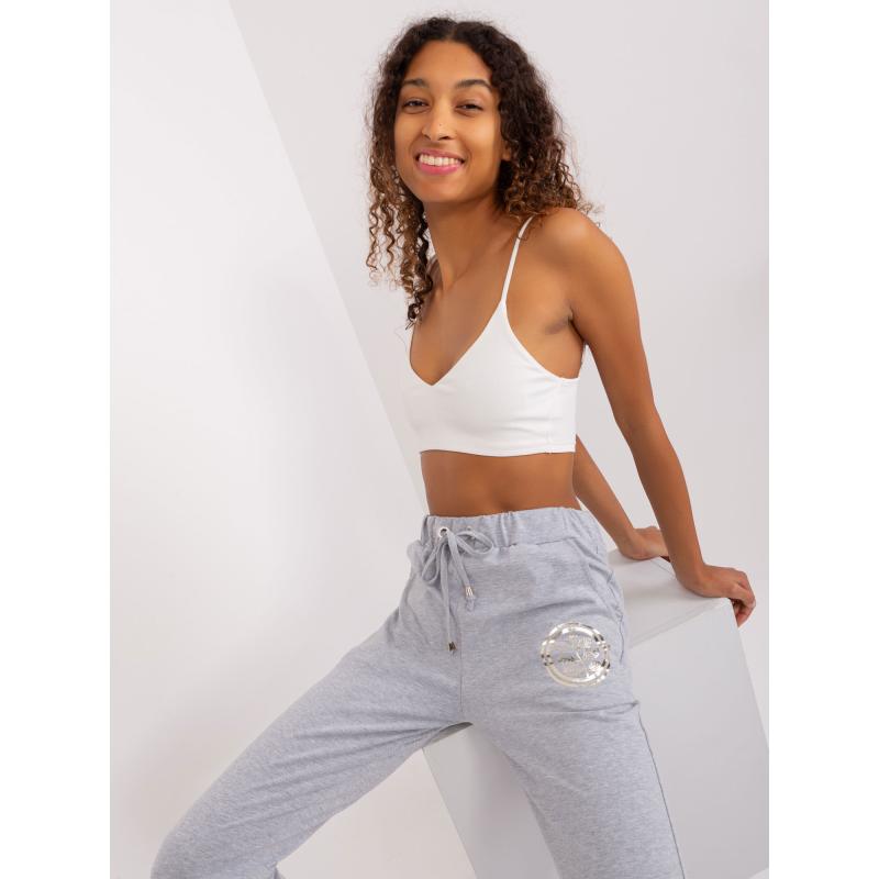 Dámské tepláky se zavazováním DIB šedé 