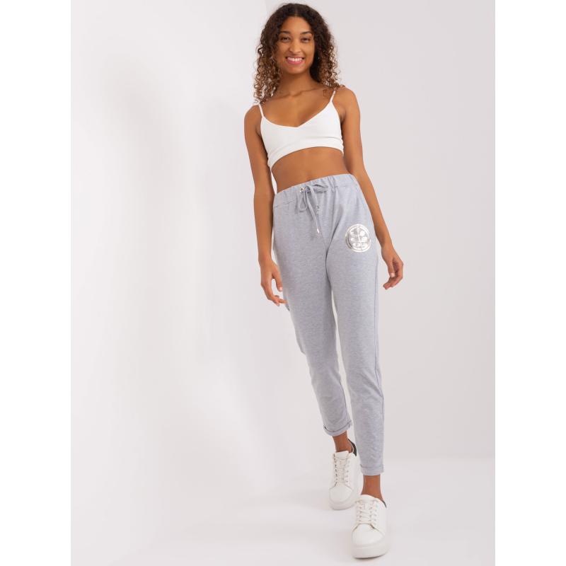 Dámské tepláky se zavazováním DIB šedé 