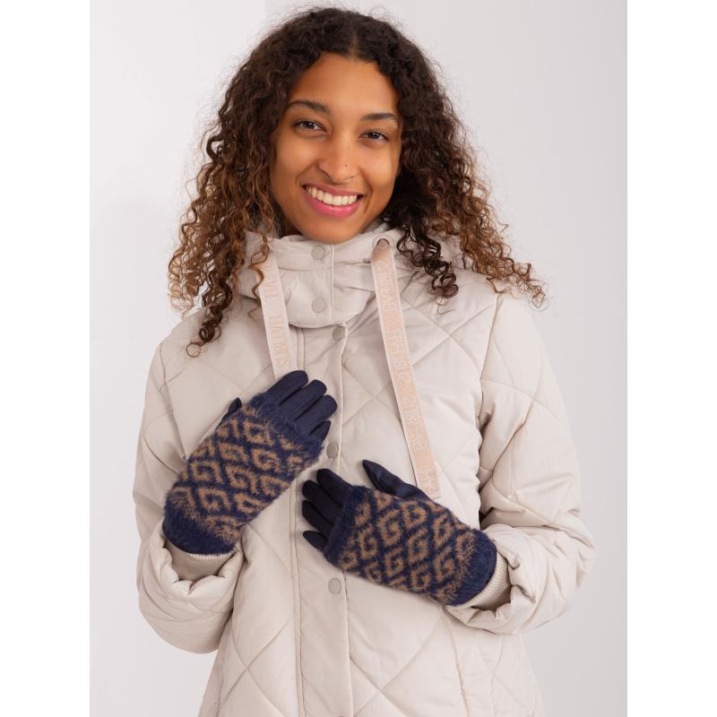 Dámské rukavice s překrytím TRE námořnicky modré 