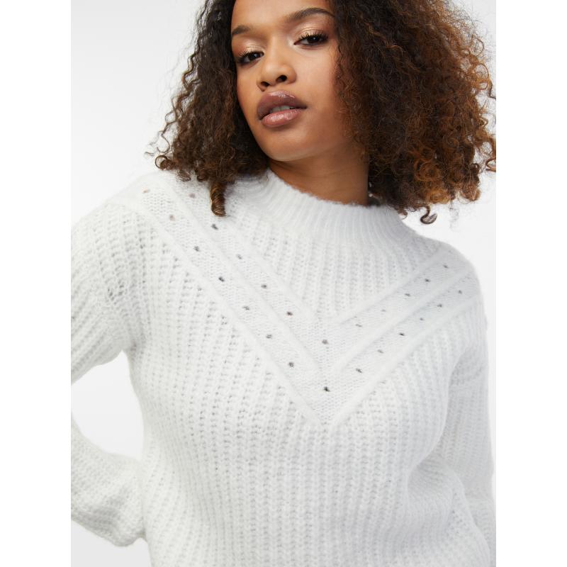 Bílý dámský svetr