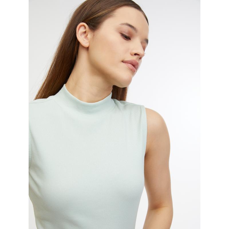 Mentolové dámské basic tílko