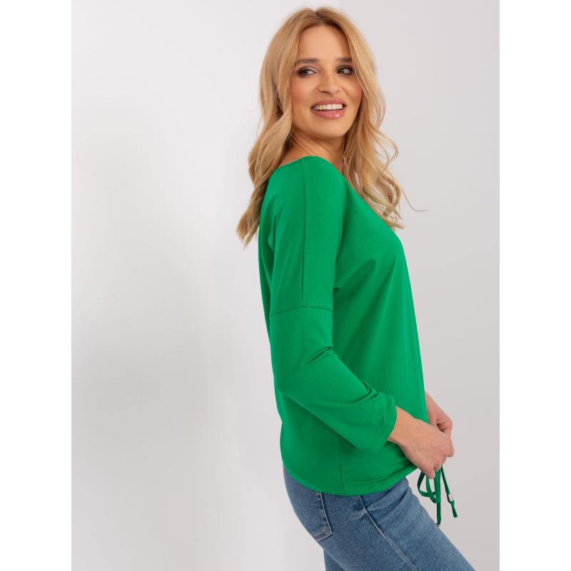 Dámská halenka s 3/4 rukávem BASIC FEEL GOOD Zelená 