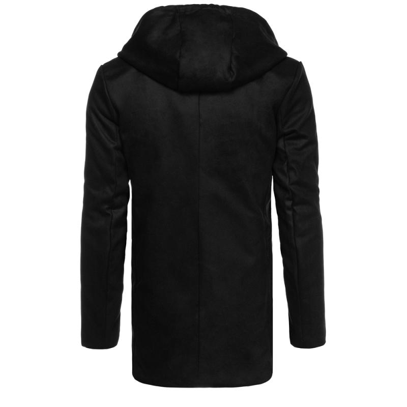 Pánský kabát jednořadový zimní KOTAS černý