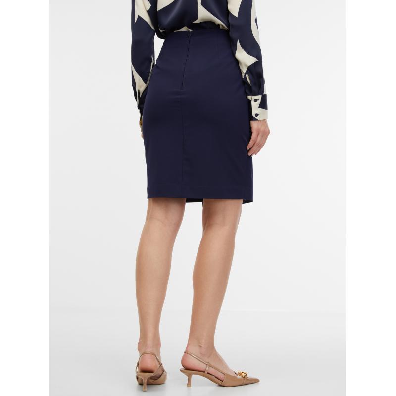 Sötétkék női ujjatlan szoknya