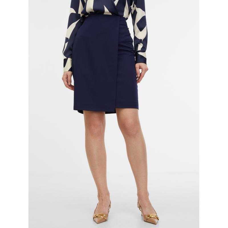 Sötétkék női ujjatlan szoknya