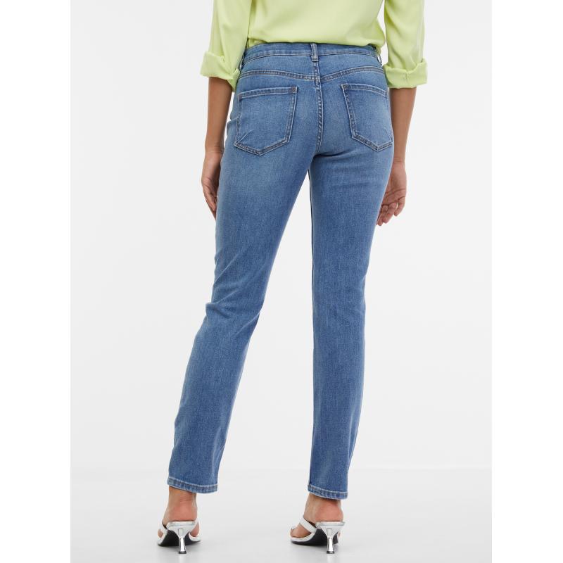 Világoskék női slim fit farmer