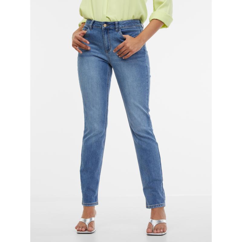 Világoskék női slim fit farmer