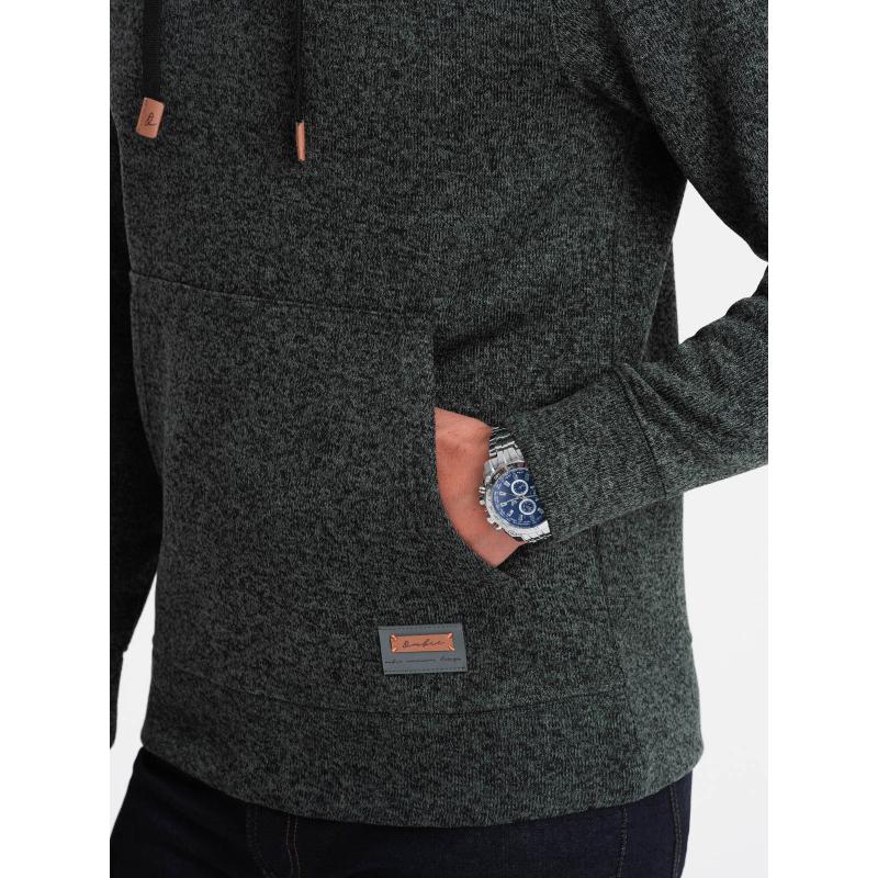 Pánská mikina s kapucí V2 OM-SSNZ-0147 olivová