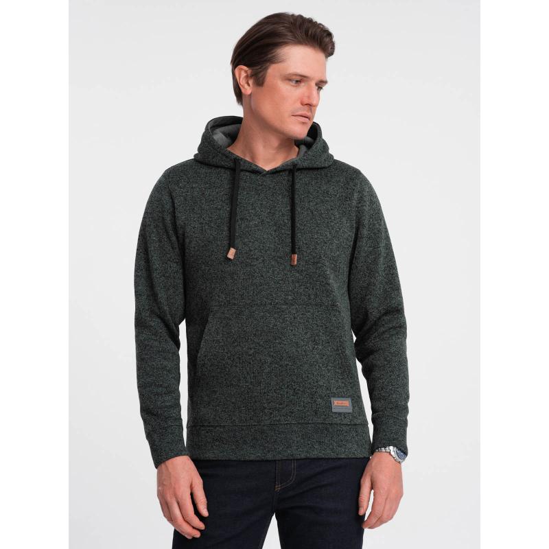 Pánská mikina s kapucí V2 OM-SSNZ-0147 olivová