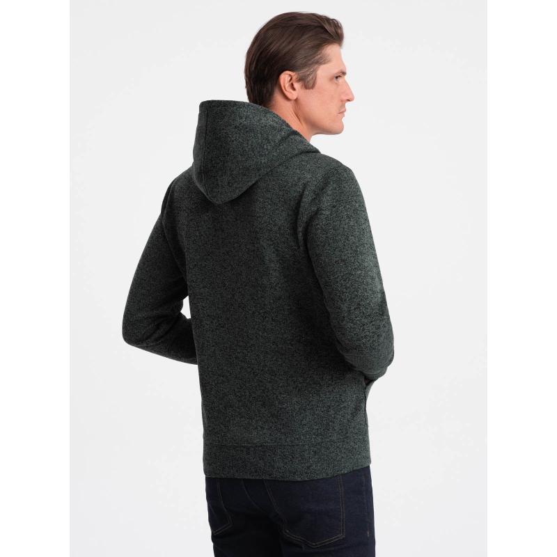 Pánská mikina s kapucí V2 OM-SSNZ-0147 olivová