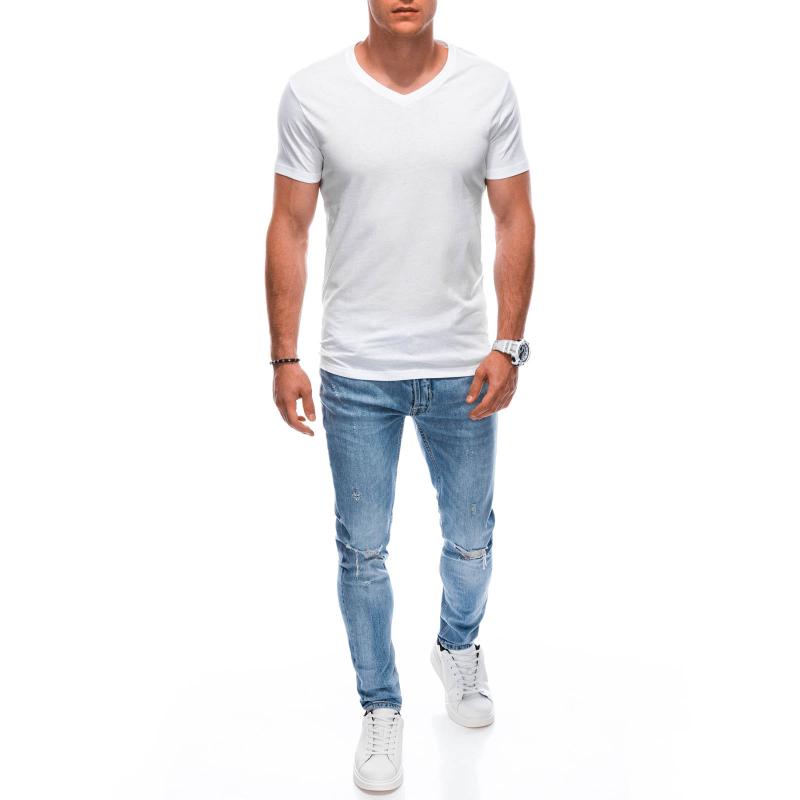 Férfi V-nyakú póló EM-TSBS-0101 fehér