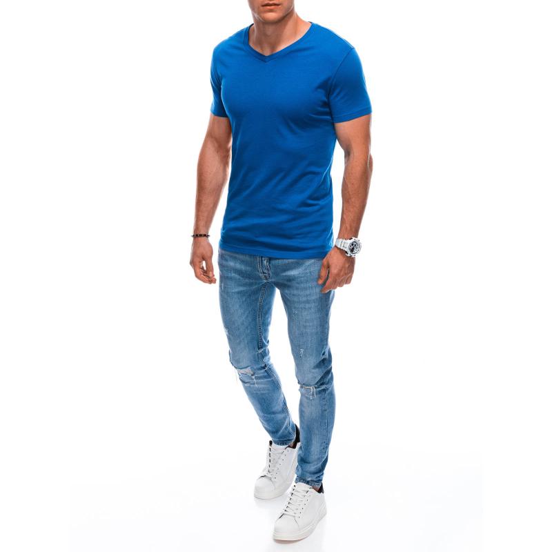 Férfi V-nyakú póló EM-TSBS-0101 kék