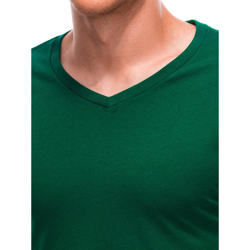 Pánské tričko s výstřihem do V EM-TSBS-0101 zelené 