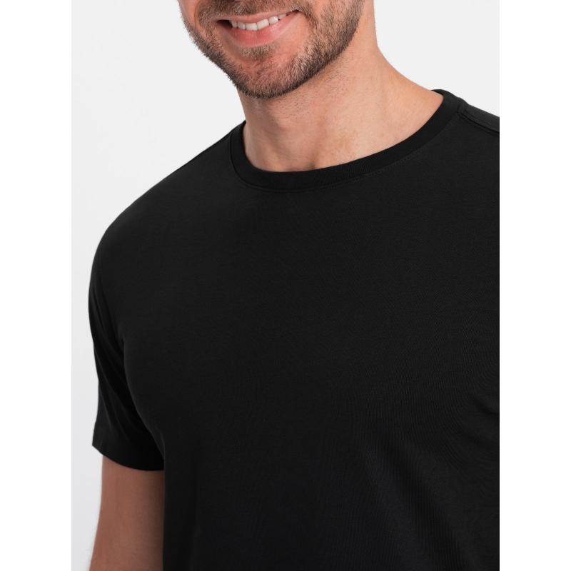 Pánské bavlněné tričko Classic BASIC V1 OM-TSBS-0146 černé 
