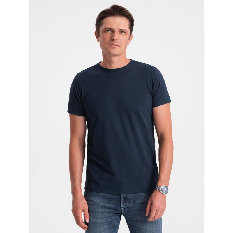 Pánské bavlněné tričko Classic BASIC V2 OM-TSBS-0146 tmavě modré 