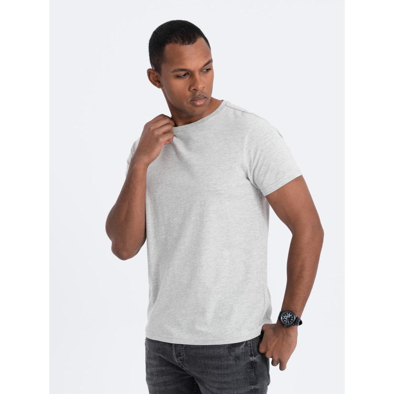 Pánské bavlněné tričko Classic BASIC V3 OM-TSBS-0146 šedé 