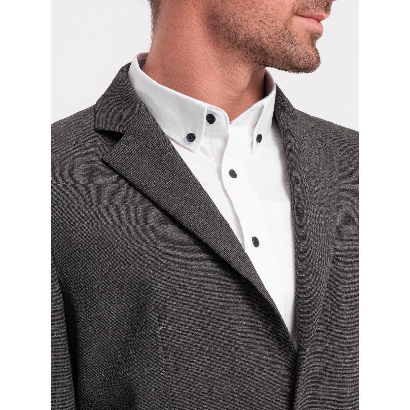 Pánské sako s ozdobnými knoflíky REFA grafitové
