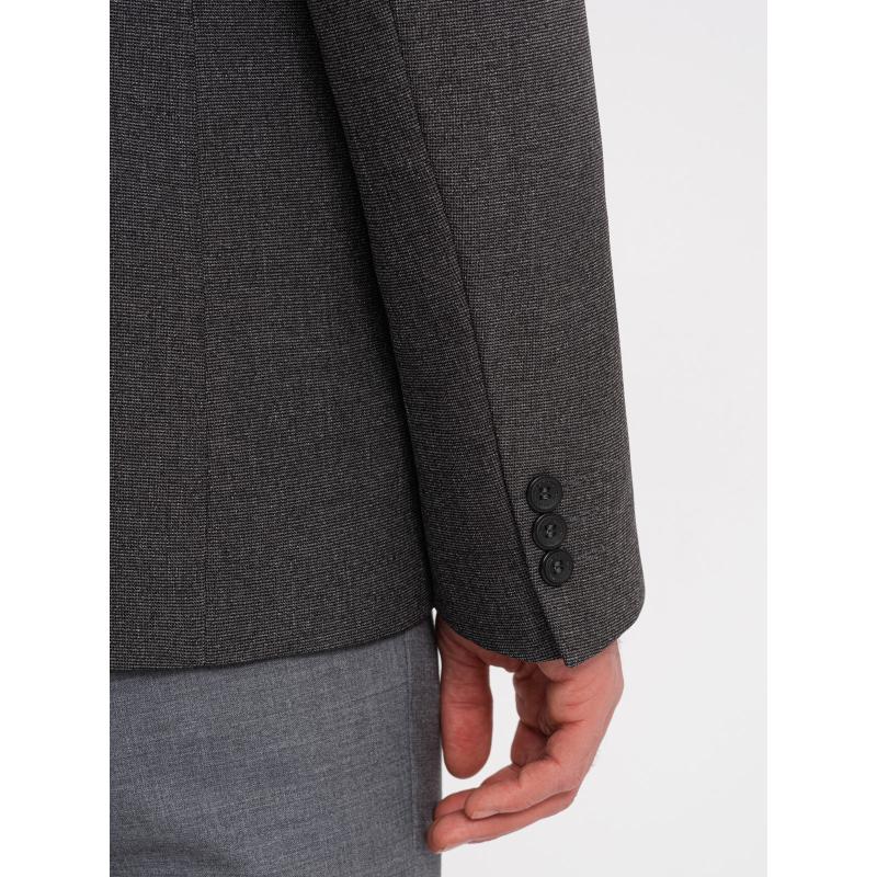Pánské sako s ozdobnými knoflíky REFA grafitové