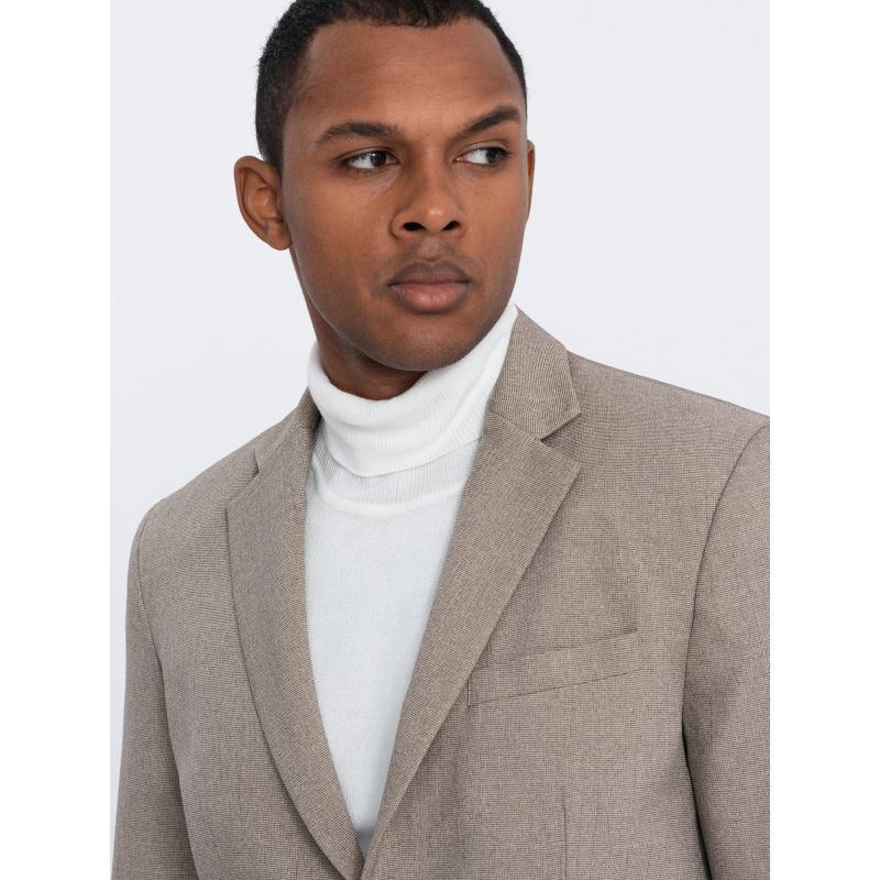 Pánske sako s ozdobnými gombíkmi REFA béžová