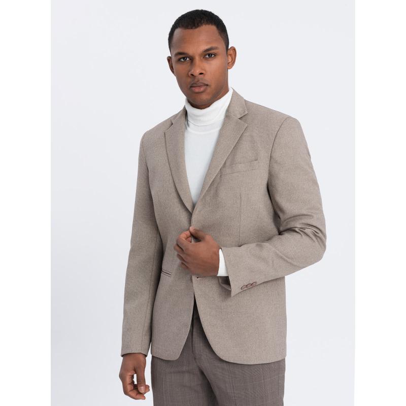 Pánske sako s ozdobnými gombíkmi REFA béžová
