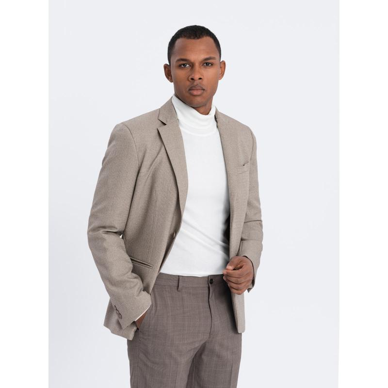 Pánske sako s ozdobnými gombíkmi REFA béžová