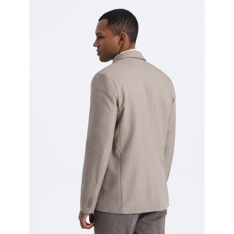 Pánske sako s ozdobnými gombíkmi REFA béžová
