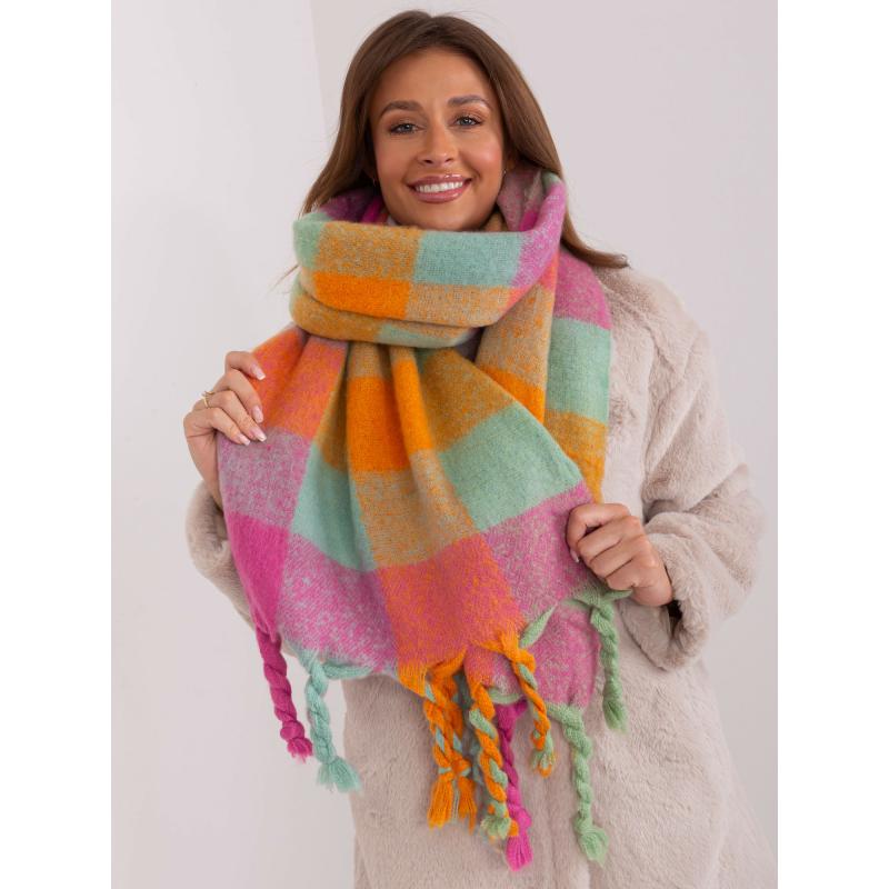 Női sál KEL rózsaszín és menta