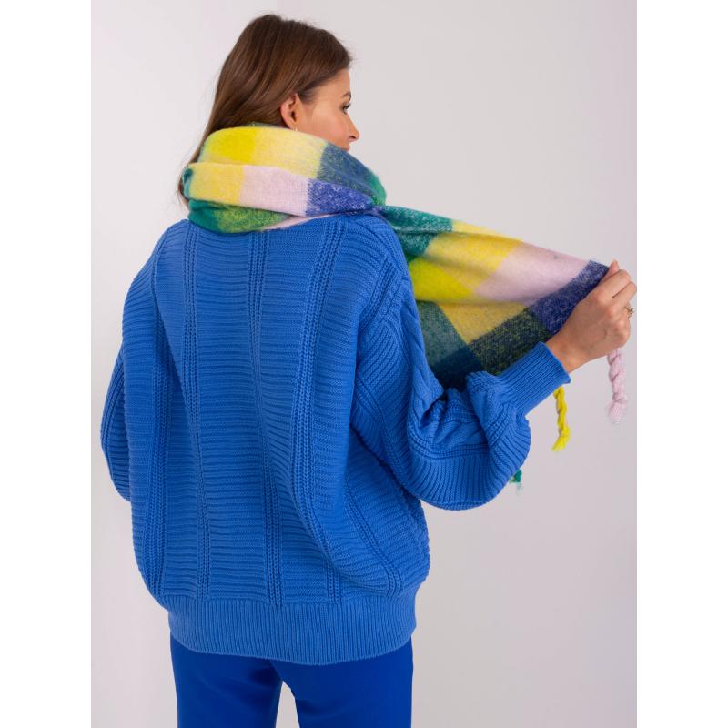 Női sál OVA kobalt sárga