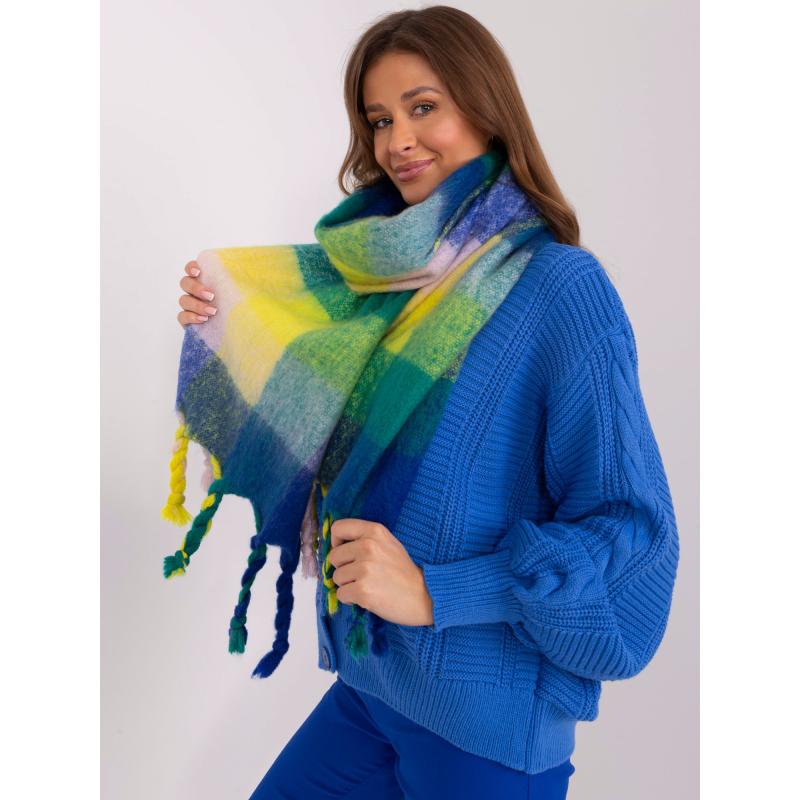 Női sál OVA kobalt sárga