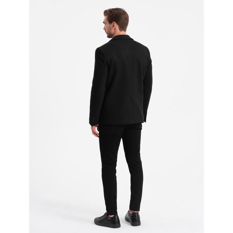 Pánské sako na volný čas s ozdobnými knoflíky V3 OM-BLZB-0118 černé 