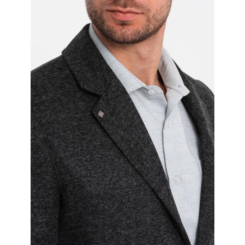 Pánska bunda na voľný čas V2 OM-BLZB-0120 grafitovo modrá