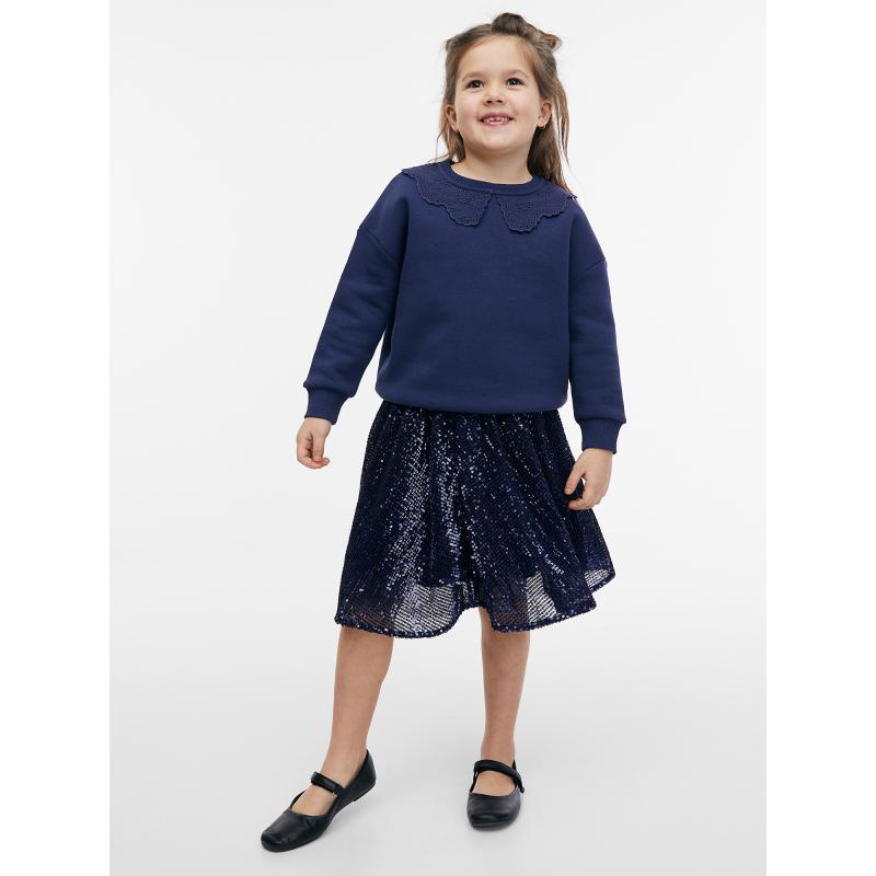 Sötétkék lány pulóver