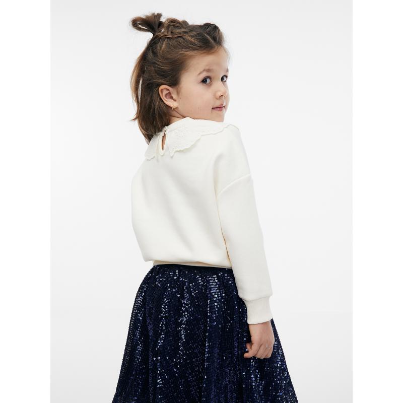 Krémová holčičí mikina