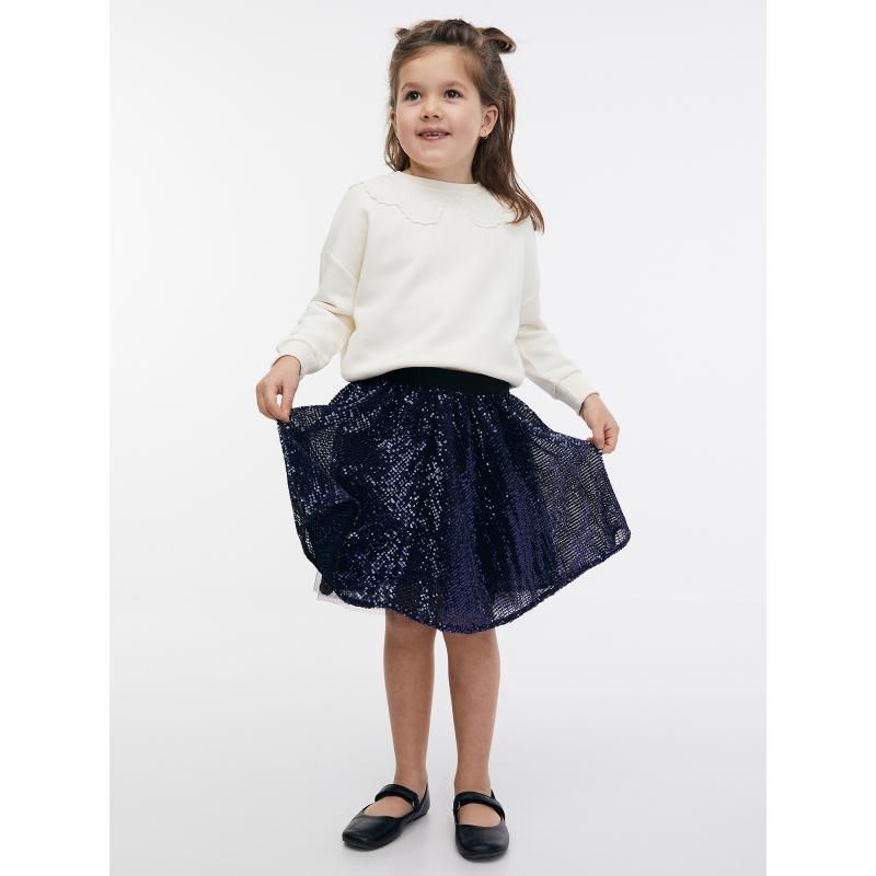 Sötétkék lányoknak flitteres szoknya