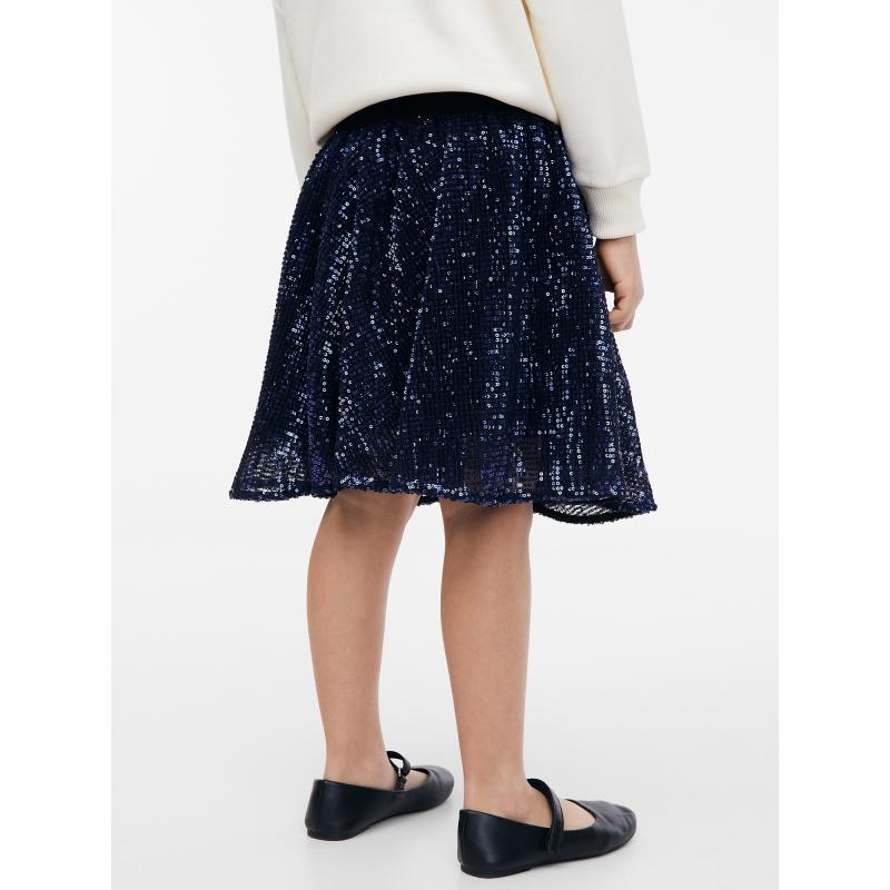 Sötétkék lányoknak flitteres szoknya