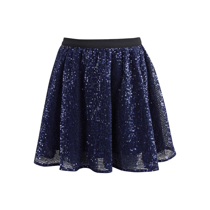 Sötétkék lányoknak flitteres szoknya