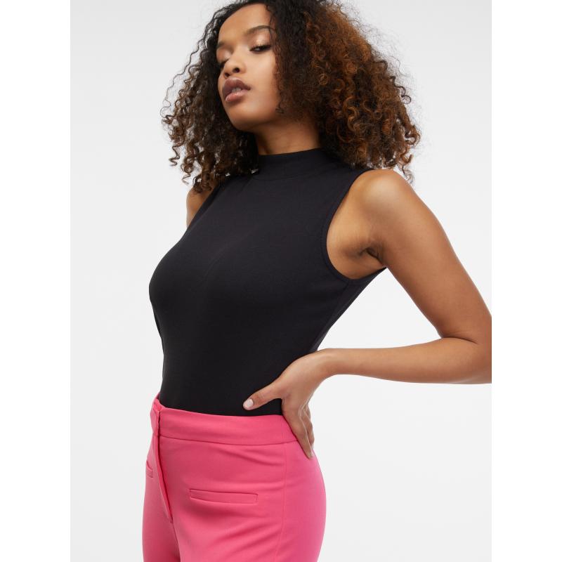 Ružové dámske orezané nohavice