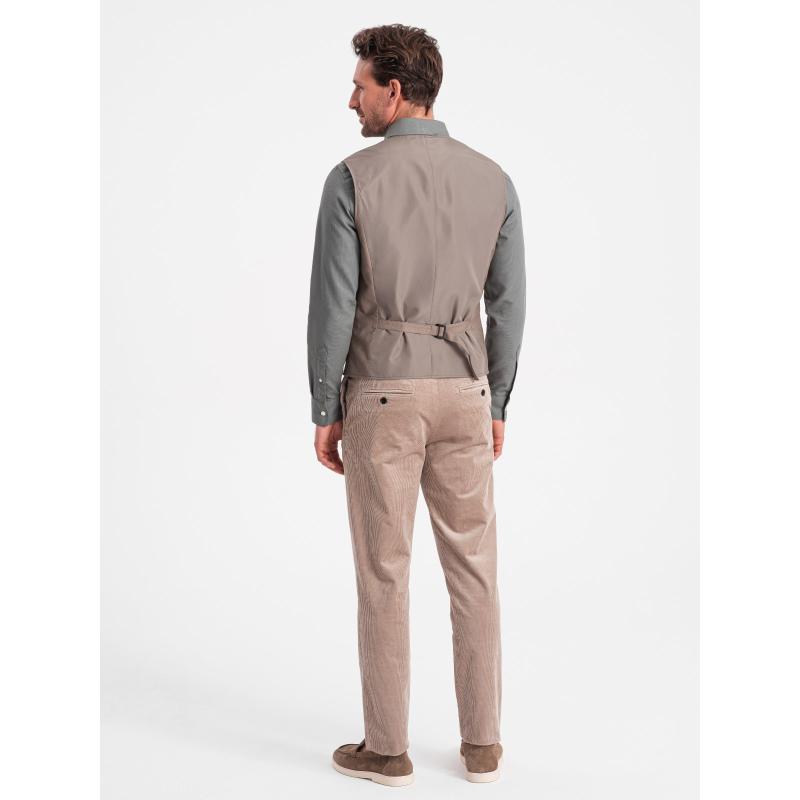 Férfi formális mellény V2 OM-BLZV-0112 bézs