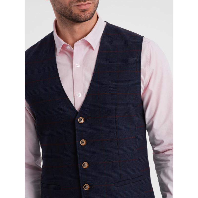 Férfi öles mellény V1 OM-BLZV-0123 OM-BLZV-0123 sötétkék