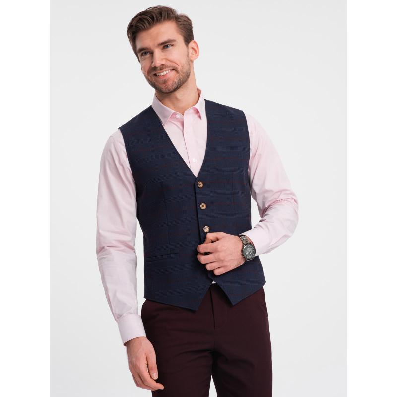 Férfi öles mellény V1 OM-BLZV-0123 OM-BLZV-0123 sötétkék