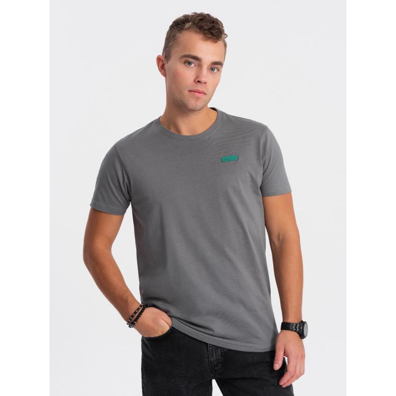Pánské bavlněné tričko V1 OM-TSCT-0151 šedé 
