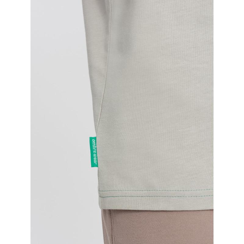 Pánske bavlnené tričko V2 OM-TSCT-0151 svetlosivá