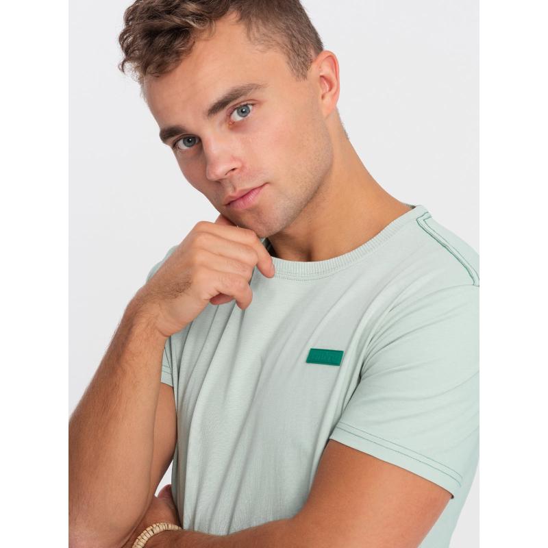 Pánské bavlněné tričko V4 OM-TSCT-0151 mátové 