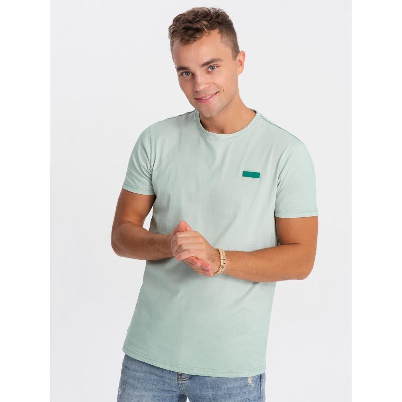 Pánské bavlněné tričko V4 OM-TSCT-0151 mátové 