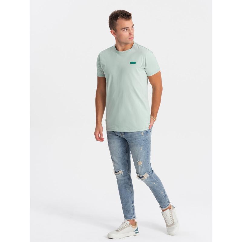 Pánské bavlněné tričko V4 OM-TSCT-0151 mátové 
